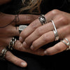 Werkstatt Munchen 5 ring combined rose bud ring M1186 PWM4